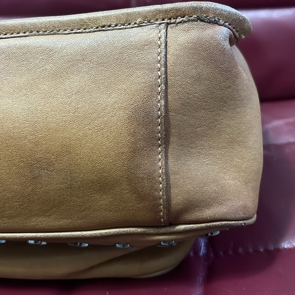 🏆💎💯 Yves Saint Laurent Niki Studded Flap Chain Leather Shoulder Bag Brown - Picture 11 of 11